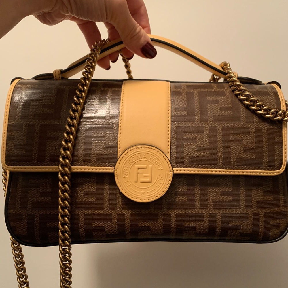 Fendi Double F leather bag